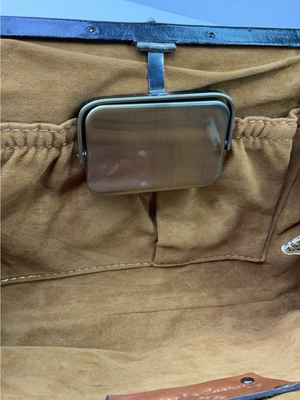Patricia Nash Ealing leather frame clutch/crossbody bag - Picture 9 of 12